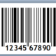 1.25 inch by 0.75 inch UPC barcode label removable adhesive