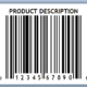 2” X 1.5” UPC label with product description text image