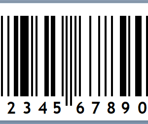 2” X 0.75” UPC barcode label image