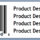 3 X 1 UPC label with product description text label image