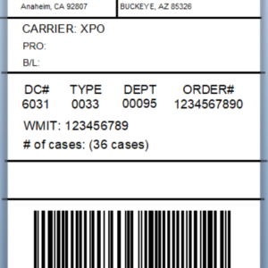 4060 - Same Day SSCC Logistic Labels (Pallet/Master Carton)