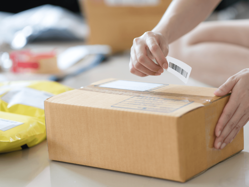 Placing barcode label on a box: "Common Barcode Labeling Mistakes"