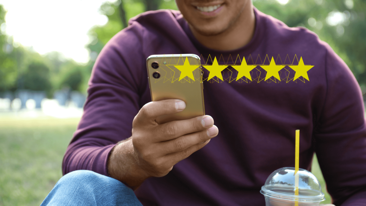 Customer leaving 5 start review as result of Impact of Customer Trust