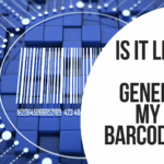 computer generated barcode code with the words, "Is it legal to generate my own barcodes?"