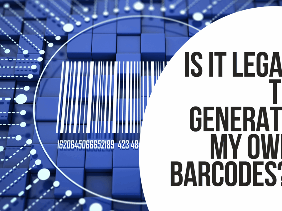 computer generated barcode code with the words, "Is it legal to generate my own barcodes?"